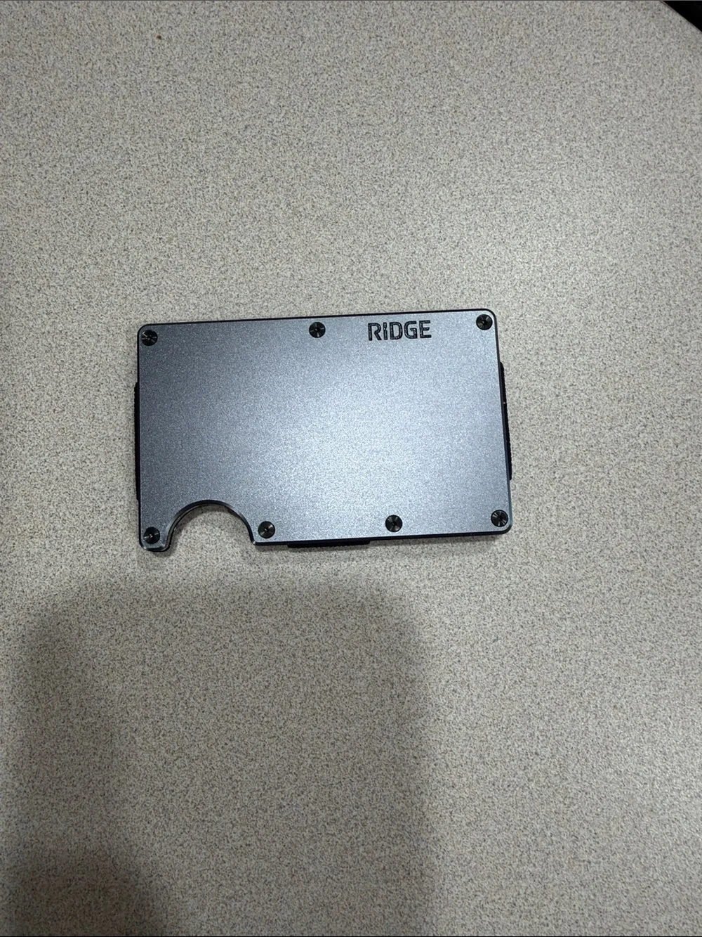 Ridge Minimalist Card Wallet in Slate Gray